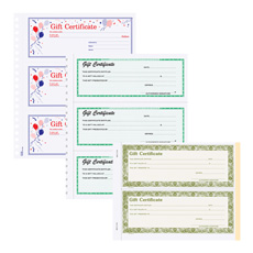 Gift Cards & Certificates