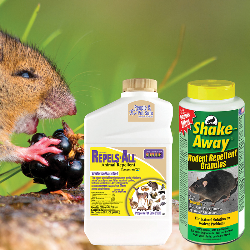 Product Image of Shake-Away Rodent 28.5oz & Repels 32oz concentrate