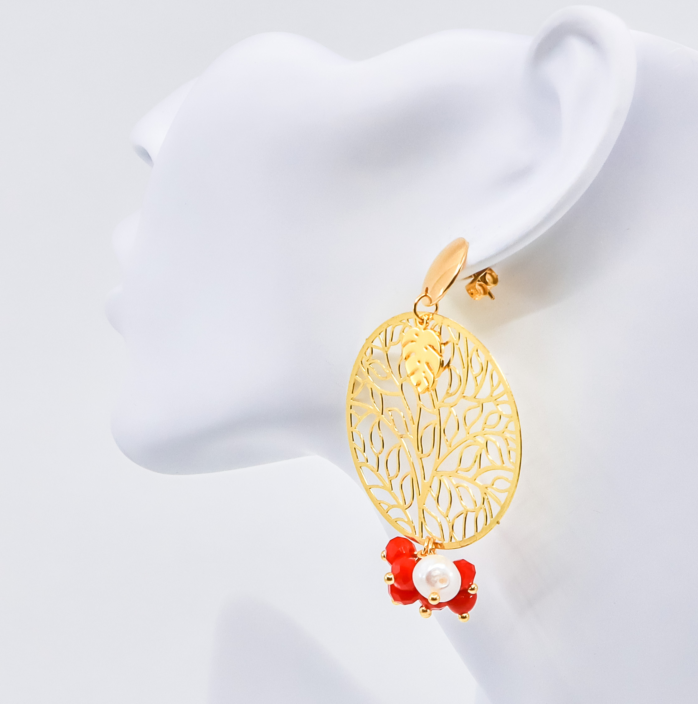 Gold Earrings - Tree of Life