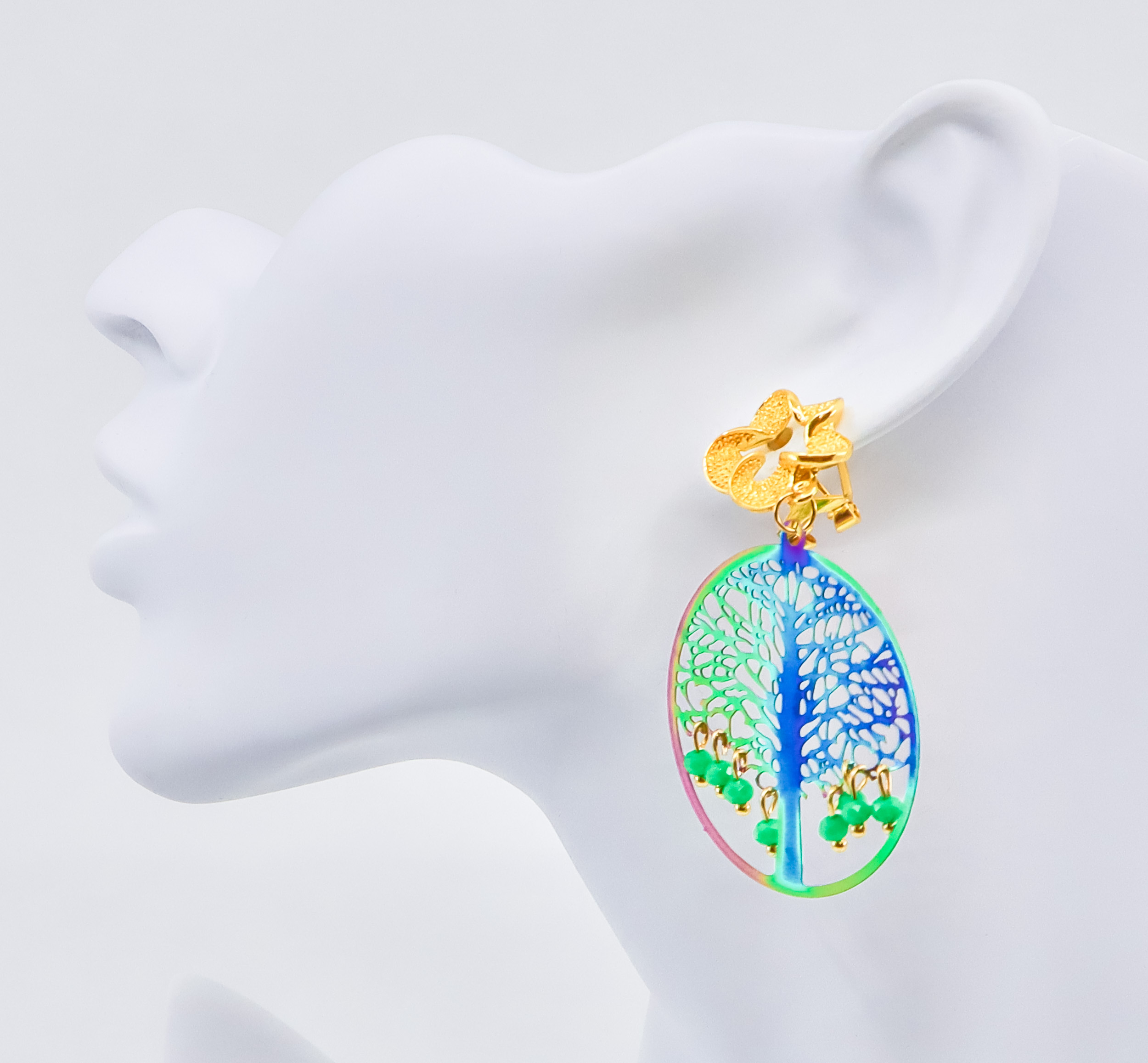 Gold Earrings - Mystic Tree of LIfe