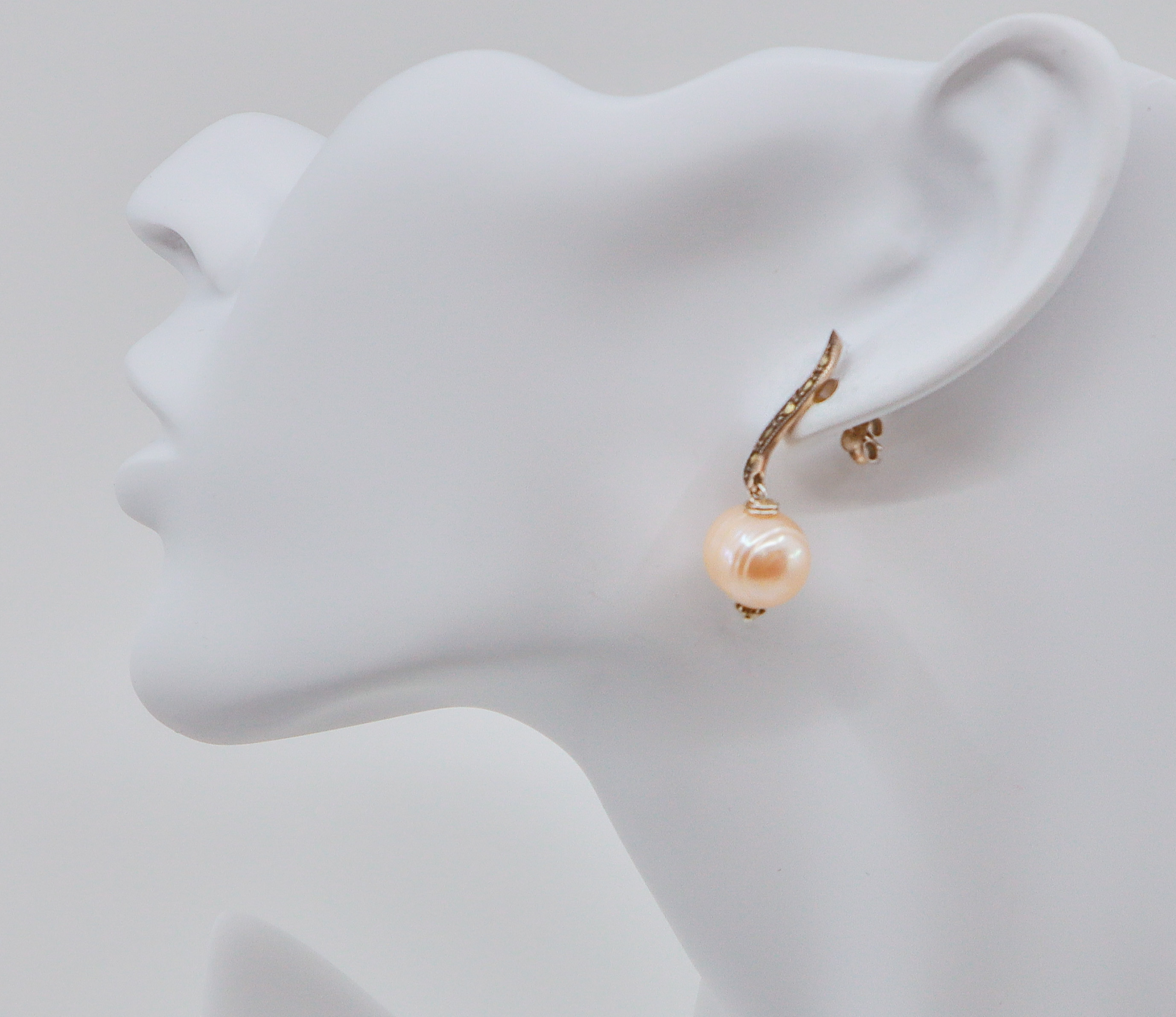 Silver Earrings - Pearl Drop
