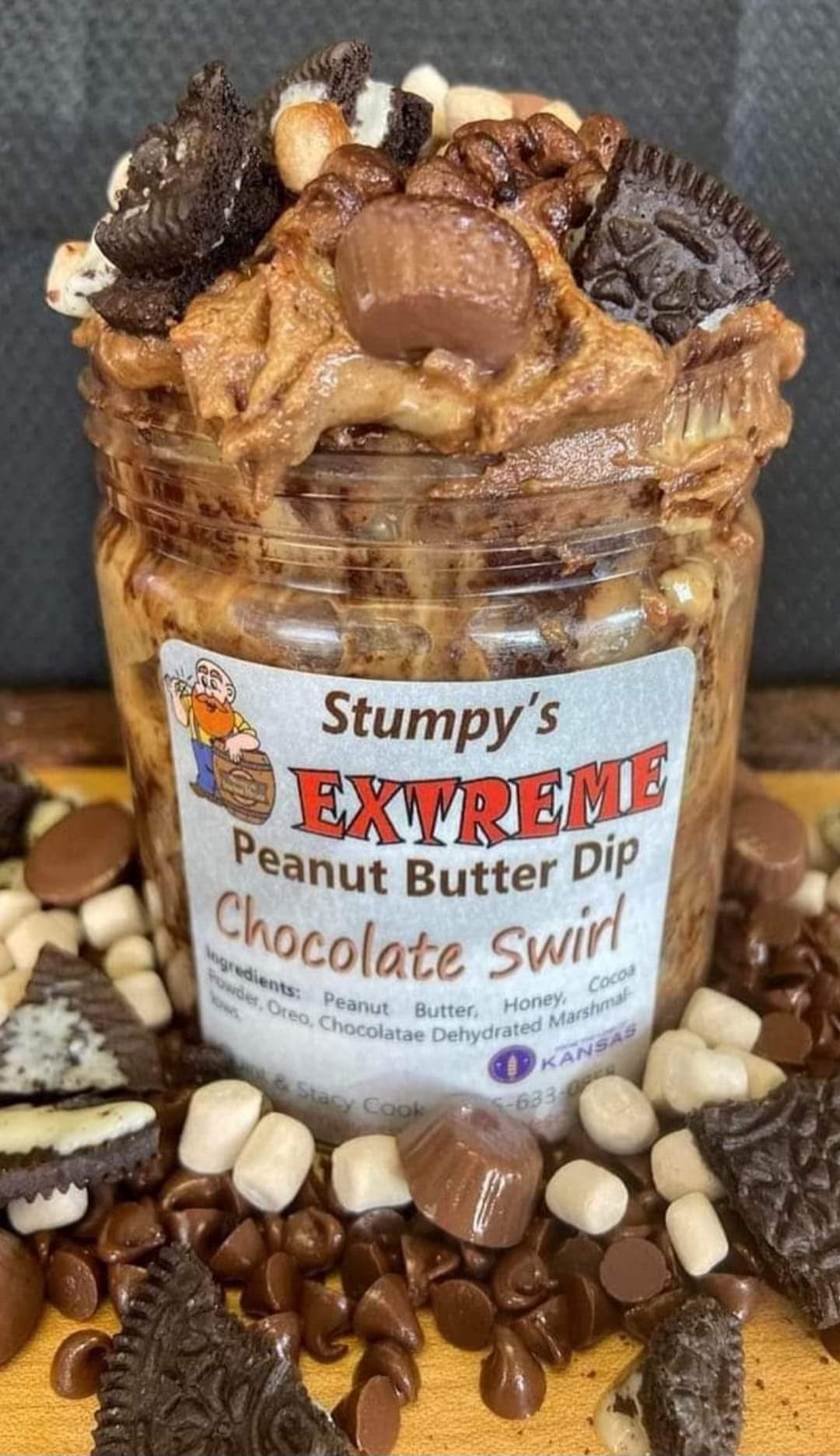 Product Image of Chocolate Swirl Extreme Peanut Butter Dip (8oz)
