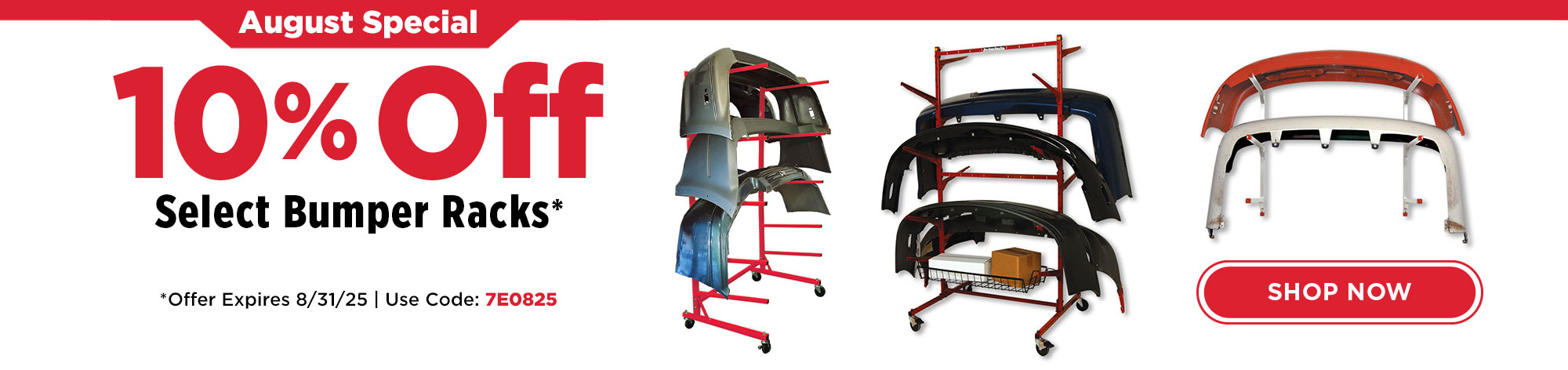 10% Off Select Bumper Racks