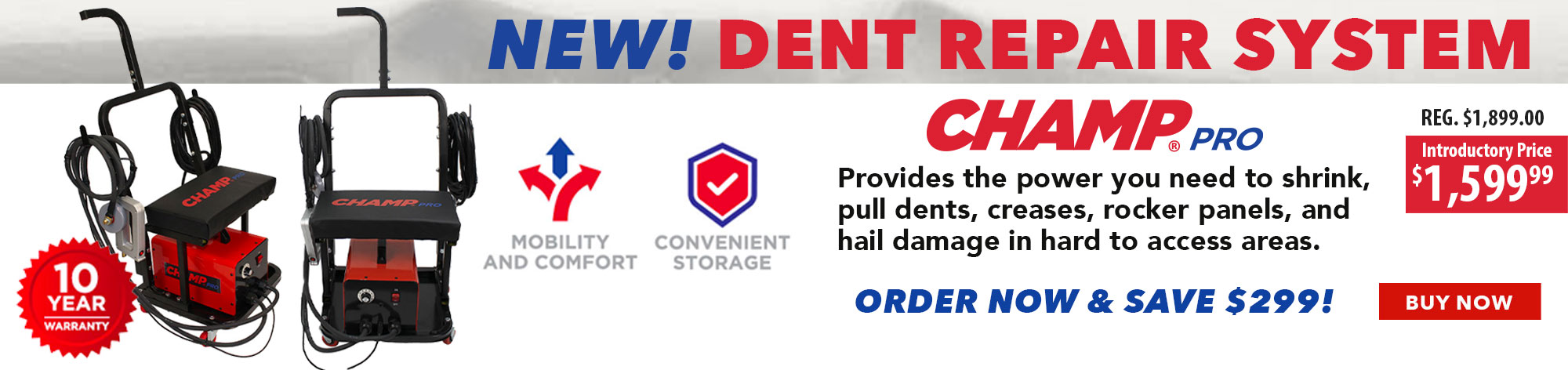 New! Champ Pro Dent Repair System
