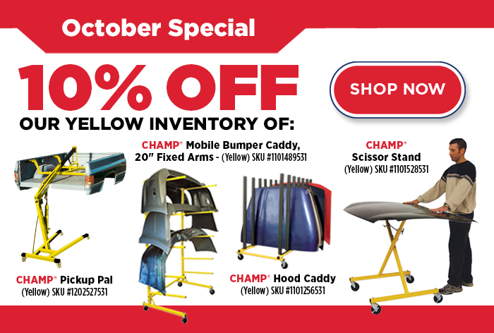 10% OFF Select CHAMP Remaining Inventrory!