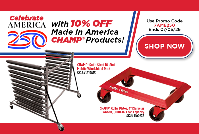 CHAMP Celebrate America with 10% OFF