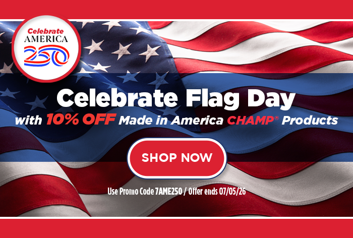 CHAMP Celebrate America with 10% OFF