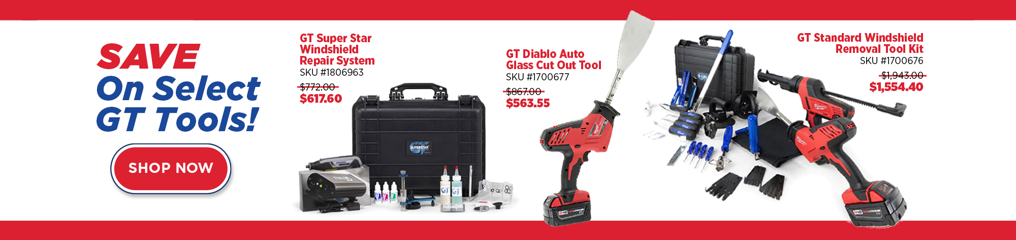 Special Pricing on Select GT Tools