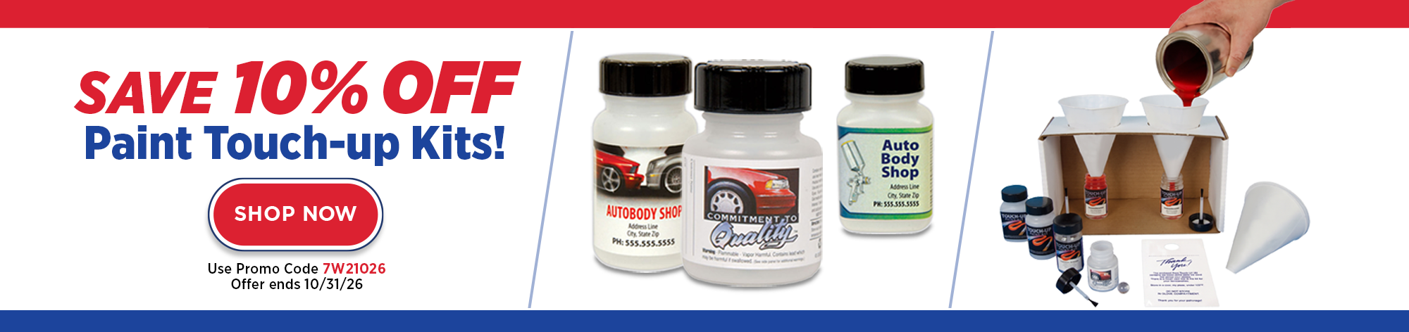 10% OFF Paint Touch Up Kits