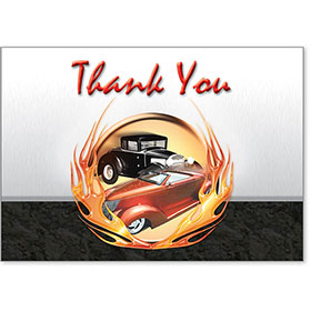 Automotive Thank You Postcards - Classic Cars