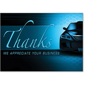 Automotive Thank You Postcards - Pride in Quality