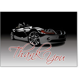 Automotive Thank You Postcards - Gleaming Ride II