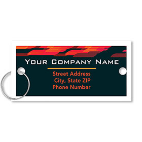 Personalized Full-Color Key Tags - Abstract Flame