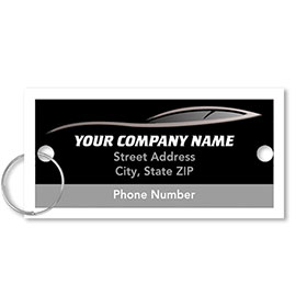 Personalized Full-Color Key Tags - Sleek Profile