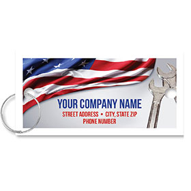 Personalized Full-Color Key Tags - Patriotic