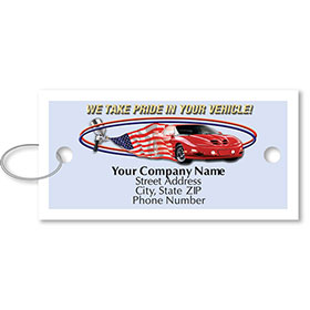 Personalized Full-Color Key Tags - American Pride II