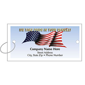 Personalized Full-Color Key Tags - American Pride
