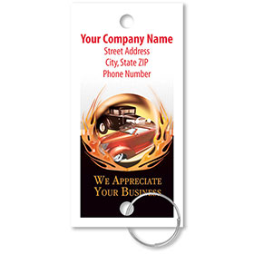 Personalized Full-Color Key Tags - Classic Cars