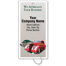 Personalized Full-Color Key Tags - Classic Cars II