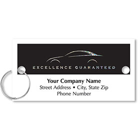 Personalized Full-Color Key Tags - Silhouette