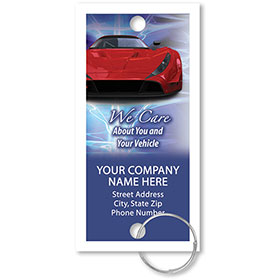 Personalized Full-Color Key Tags - Shock Waves