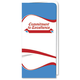 Full-Color Single-Pocket Folder 2 -Red, White and Blue