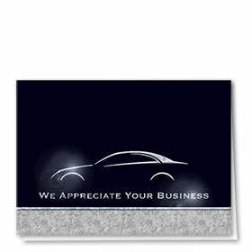 Foil Automotive Thank You Cards - Excellence Guaranteed II