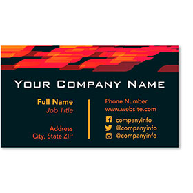 Designer Automotive Business Cards - Abstract Flame