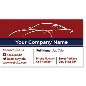Designer Automotive Business Cards - Patriotic Ambiance