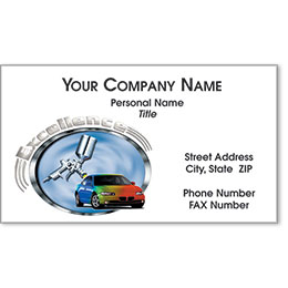 Designer Automotive Business Cards - Colors of Excellence