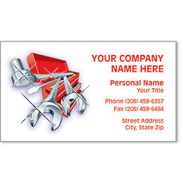 Designer Automotive Business Cards - Gleaming Tools