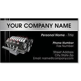 Designer Automotive Business Cards - Maximum Horsepower