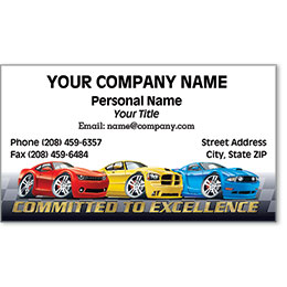 Designer Automotive Business Cards - Modern Miracle