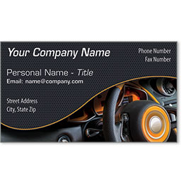 Designer Automotive Business Cards - Dashboard