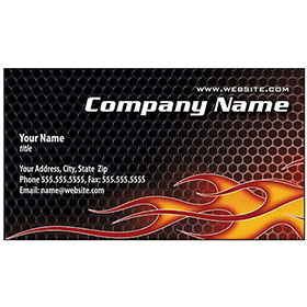 Full-Color Auto Repair Business Cards - Flame Thrower