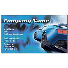 Full-Color Auto Repair Business Cards - Blue Ice