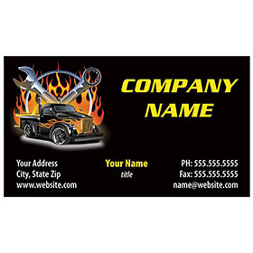 Full-Color Auto Repair Business Cards - Souped-Up Truck