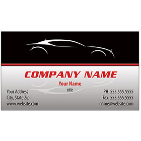 Full-Color Auto Repair Business Cards - Silhouette