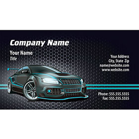 Full-Color Auto Repair Business Cards - Tuner Lights