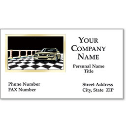Automotive Business Cards with Foil - Showroom Classic
