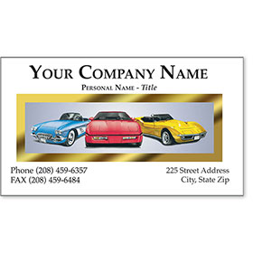 Automotive Business Cards with Foil - Car Club II