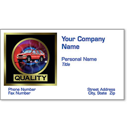 Automotive Business Cards with Foil - Quality & Beyond