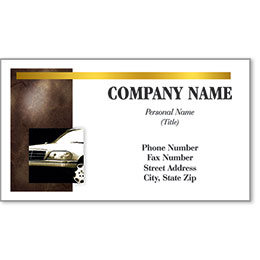 Automotive Business Cards with Foil - Executive Drive Image