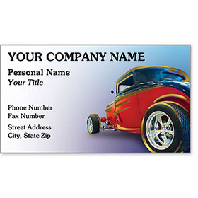 Automotive Business Cards with Gold Foil - Rebel Roadster