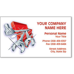 Automotive Business Cards with Foil - Gleaming Tools
