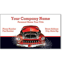 Automotive Business Cards with Foil - Sparkling Chrome