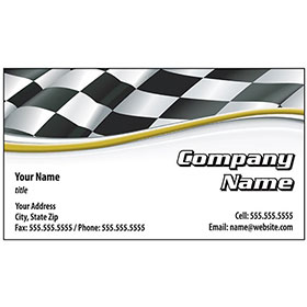 Auto Repair Business Cards with Foil - Finish Line