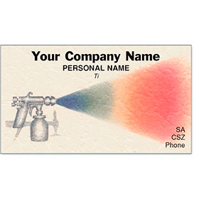 Premier Automotive Business Cards - Rainbow Spray