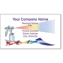 Premier Automotive Business Cards - Checkered Flag