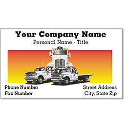 Premier Automotive Business Cards - Tow Truck Trio
